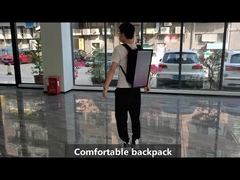 تابلوی تبلیغاتی بیلبورد کوله پشتی دیجیتال 21.5 اینچی Human Walking LCD Signage