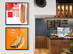 VETO LCD Ultra Thin High Resolution طراحی صفحه نمایش دو طرفه وای فای