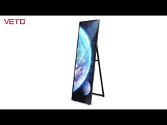 VETO 75 اینچ صفحه تبلیغاتی قابل حمل داخلی با وضوح HD باتری LCD Digital Signage P