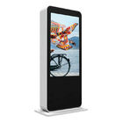 65 Inch Floor Stand Outdoor Digital Totem , Sunlight Readable Lcd Display High Brightness