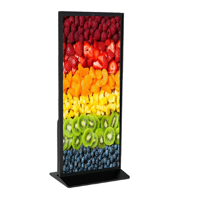 پخش کننده تبلیغاتی LCD 4K Full Screen Standing با 500 cd/m2 روشنایی
