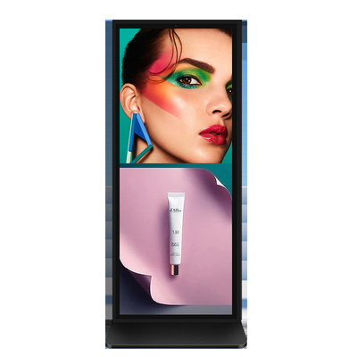 70 75 85 98 اینچ کف ایستاده سیگنال دیجیتال صفحه نمایش کامل با 60000 ساعت زندگی