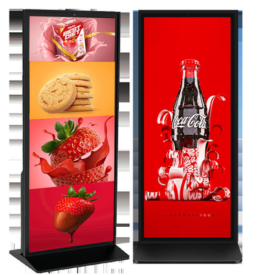 70 اینچ صفحه نمایش کامل 4k طبقه ایستاده سیگنال دیجیتال TFT صفحه نمایش لمسی LCD کیوسک