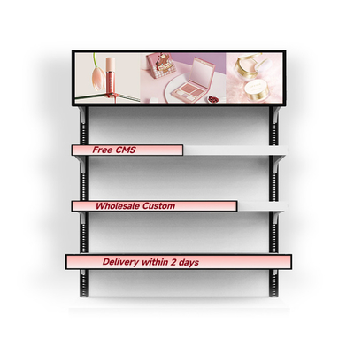 VETO 35 37 29 اینچ صفحه نمایش LCD بار کشش داخلی برای ایستگاه اتوبوس ، 450 Cd / M2 HD صفحه نمایش سیگنال دیجیتال برای قفسه