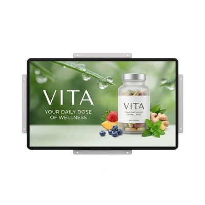 کیفیت VETO 21.5 27 32 اینچ داخلی HD فریم باز صفحه نمایش LCD تبلیغاتی جاسازی شده صفحه نمایش منوی کارخانه