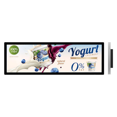 ۲۳٫۱ ۲۸ ۲۹ ۳۵ اینچ بار کشش صفحه نمایش ال سی دی Ultra Thin Bar Shelf تبلیغات نشانه های دیجیتال