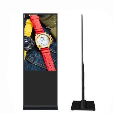 VETO 65 اینچ اندروید LCD داخلی پخش کننده تبلیغاتی 4k کف ایستاده صفحه لمسی دیجیتال